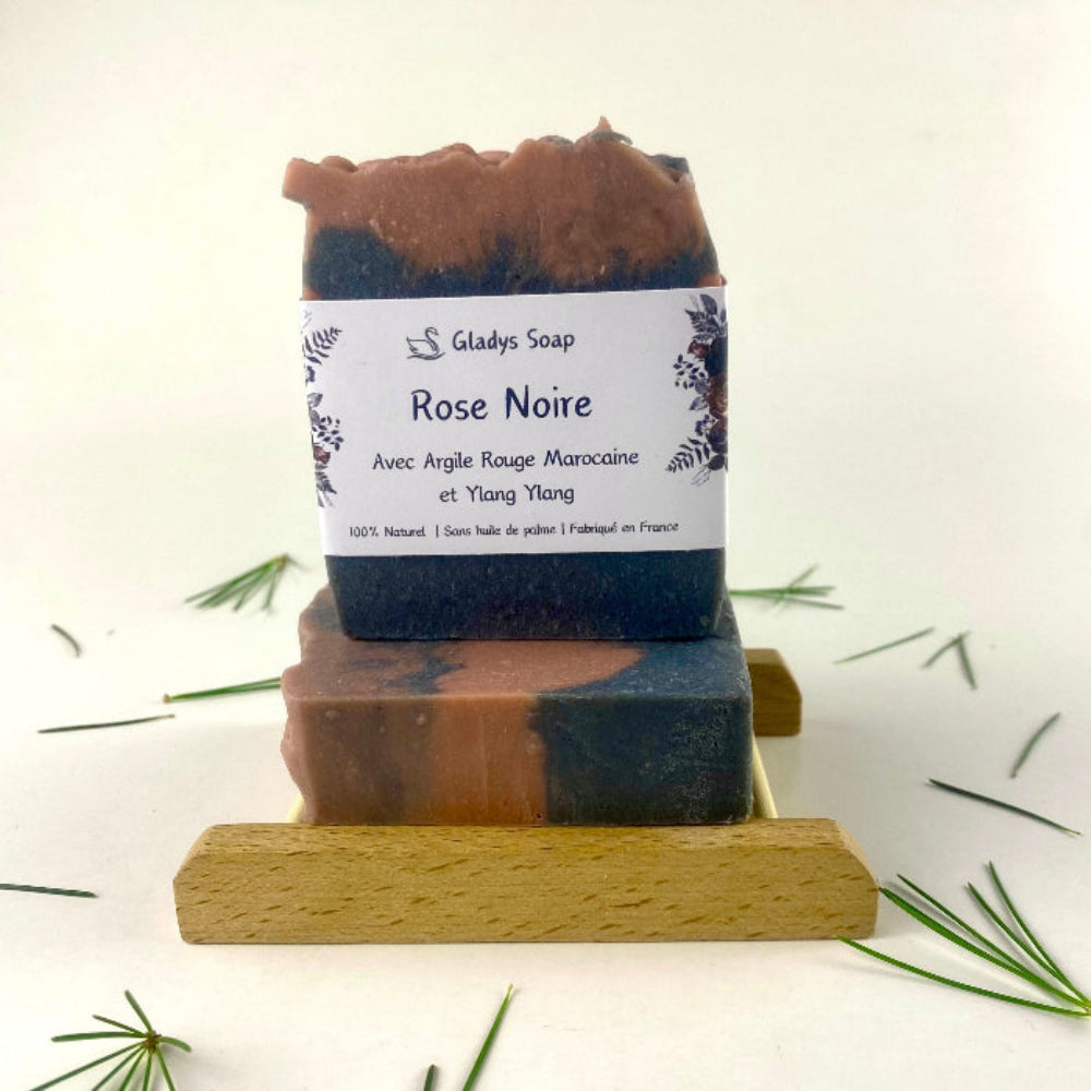 handmade natural sensitive skin soap black rose botanical vegan