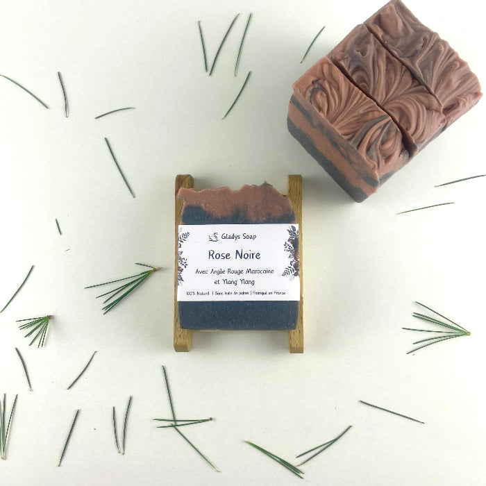 handmade natural sensitive skin soap black rose healthy palm oil free