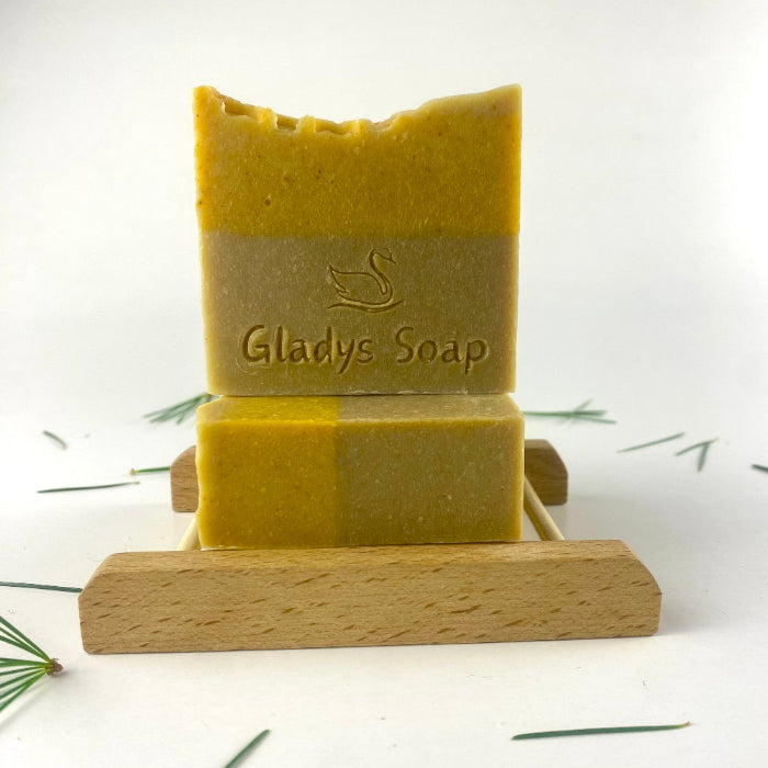 handmade natural sensitive skin soap honey lemon botanical